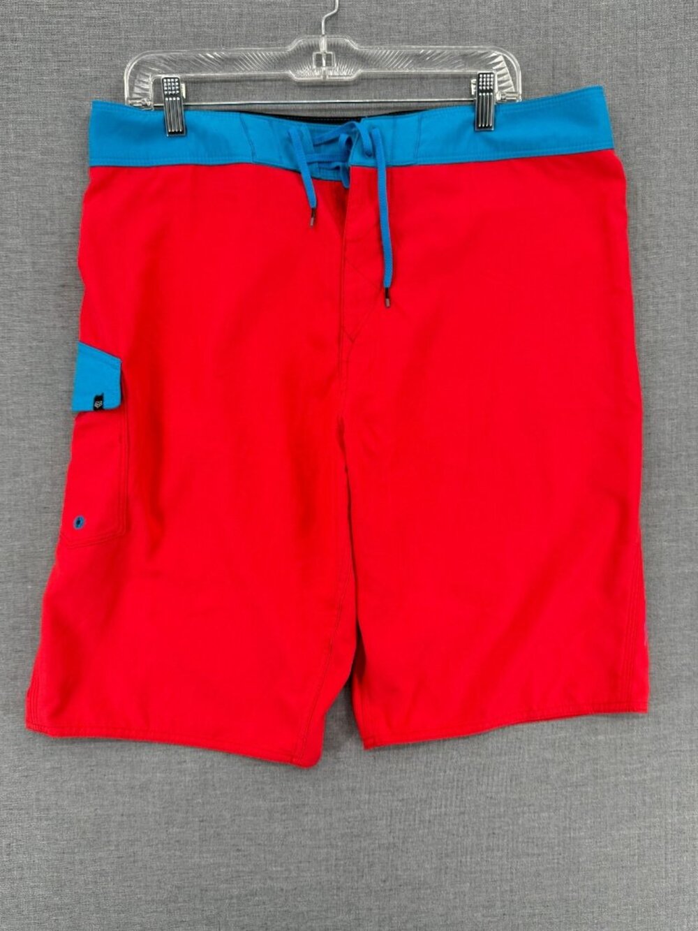 Fox H2O Board Shorts Mens 36 10" Beach Swim Trunks Cargo Pocket Drawstring
